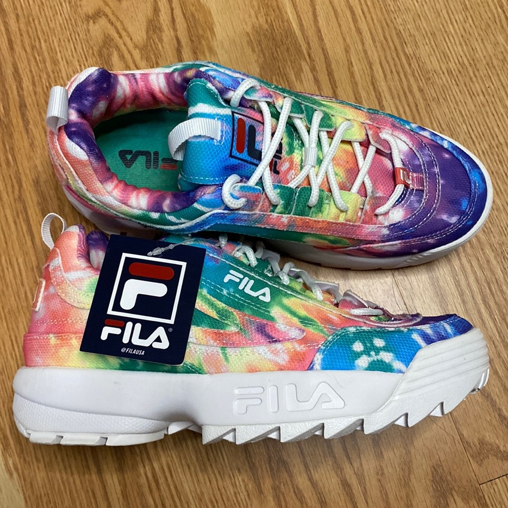 Fila Tie Dye Platform Shoes
